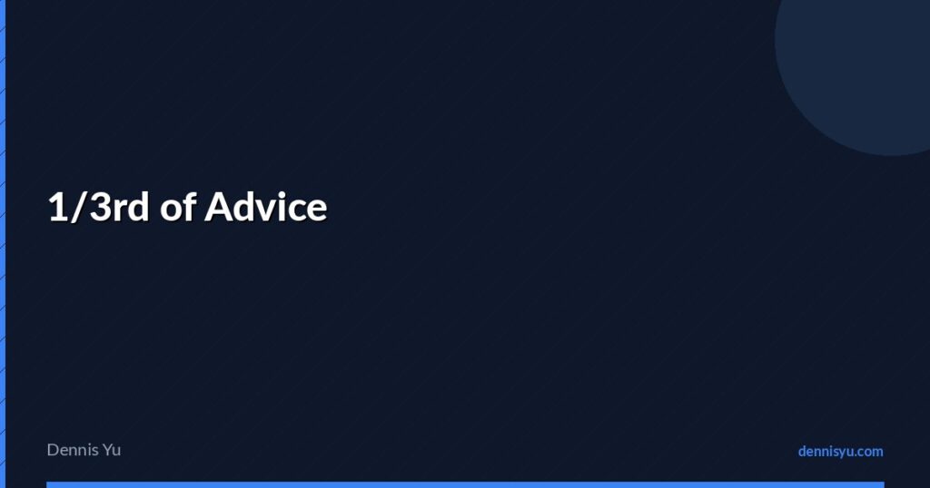 featured 1 3rd of advice