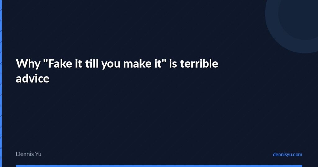 featured adam urbanski fake it till you make it