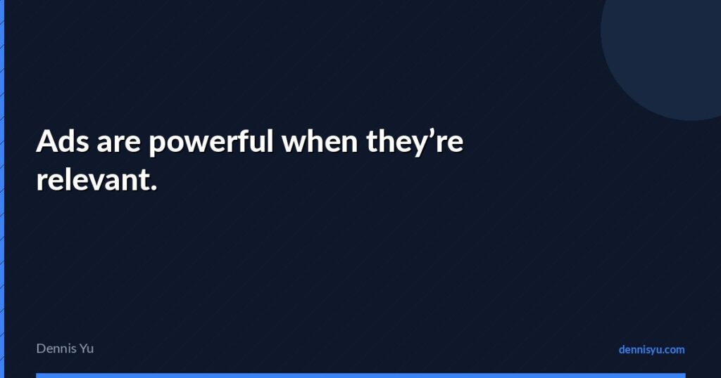 featured ads are powerful when theyre relevant