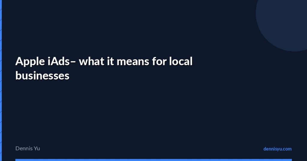 featured apple iads what it means for local businesses