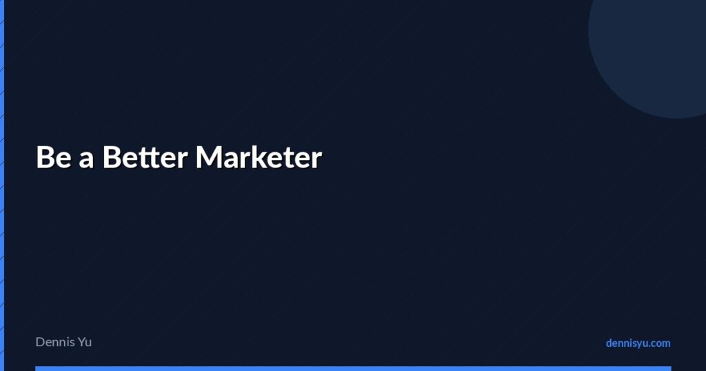featured be a better marketer