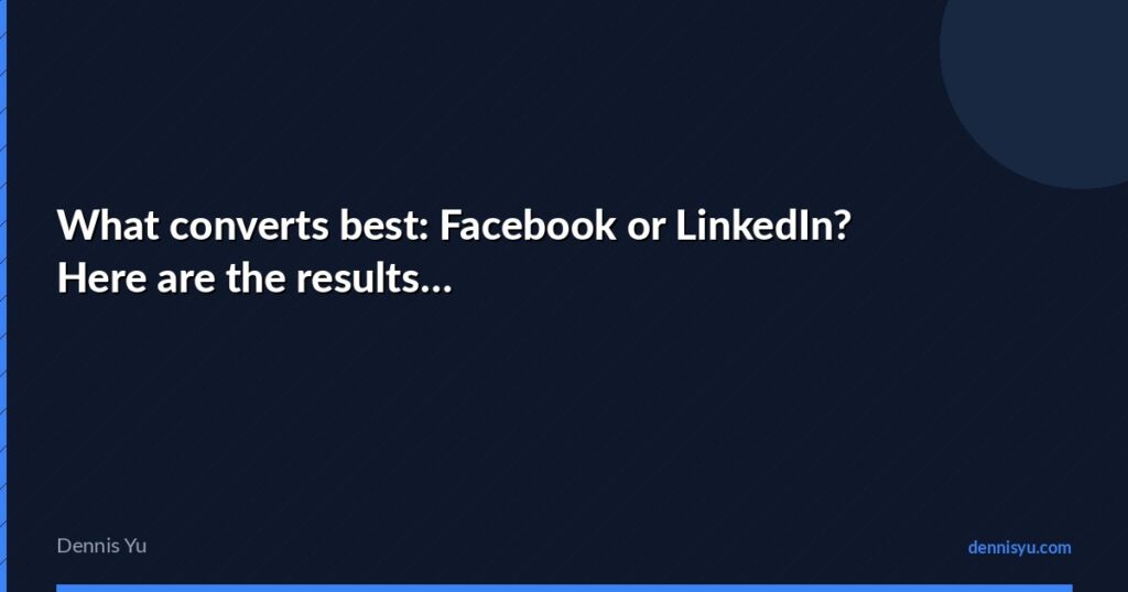 featured converts best facebook linkedin results
