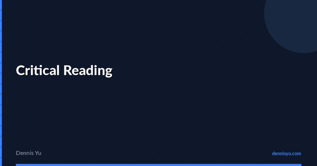 featured critical reading