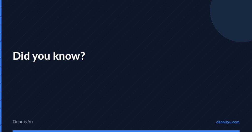 featured did you know