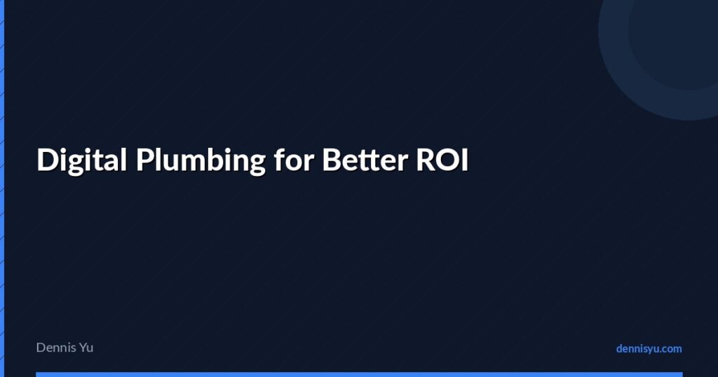 featured digital plumbing for better roi