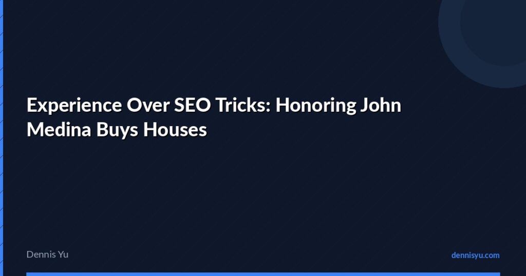 featured experience over seo tricks honoring john medina bu