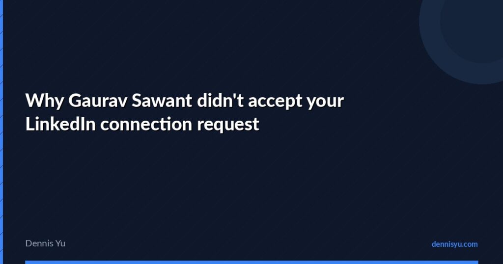 featured gaurav sawant didnt accept your request