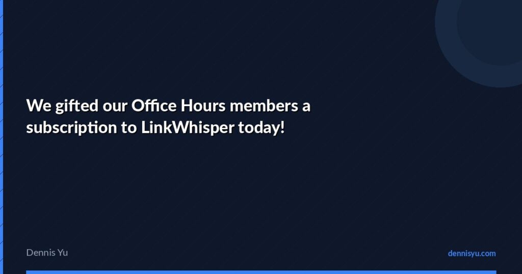 featured gifted our members linkwhisper sub