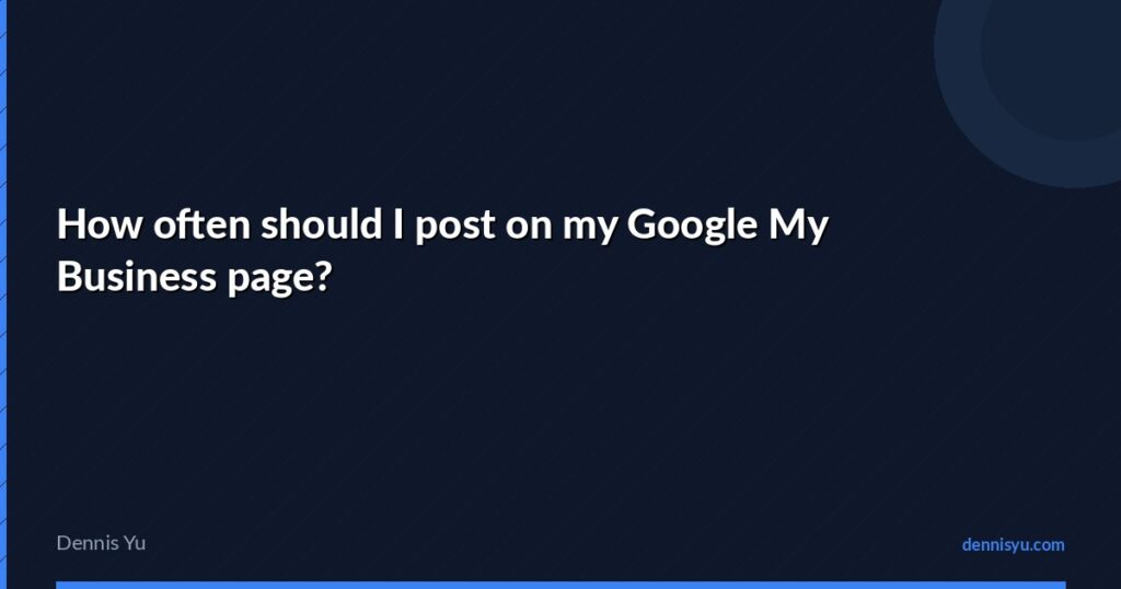 featured google my business page