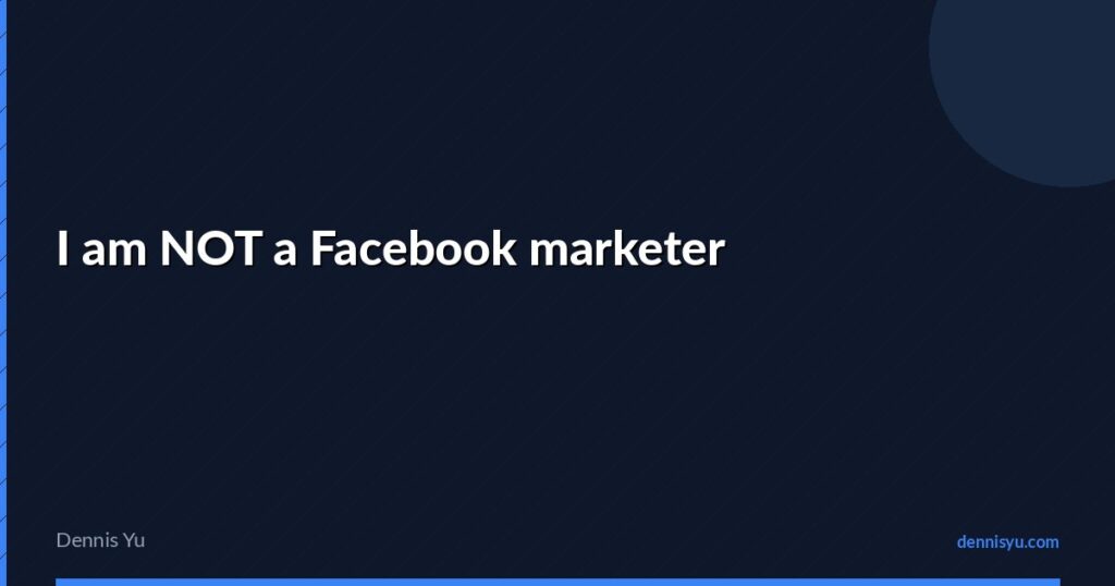 featured i am not a facebook marketer