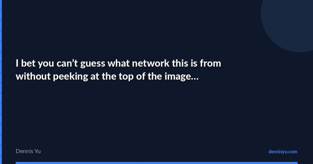 featured i bet you cant guess what network this is from wit