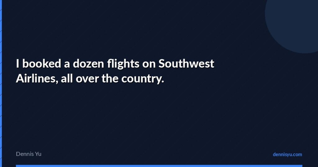 featured i booked a dozen flights on southwest airlines all