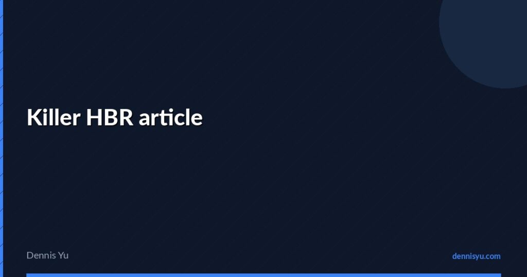 featured killer hbr article