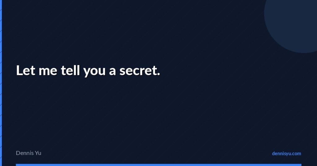 featured let me tell you a secret