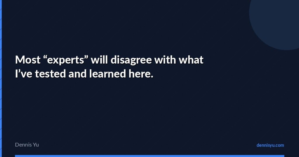 featured most experts will disagree with what ive tested an