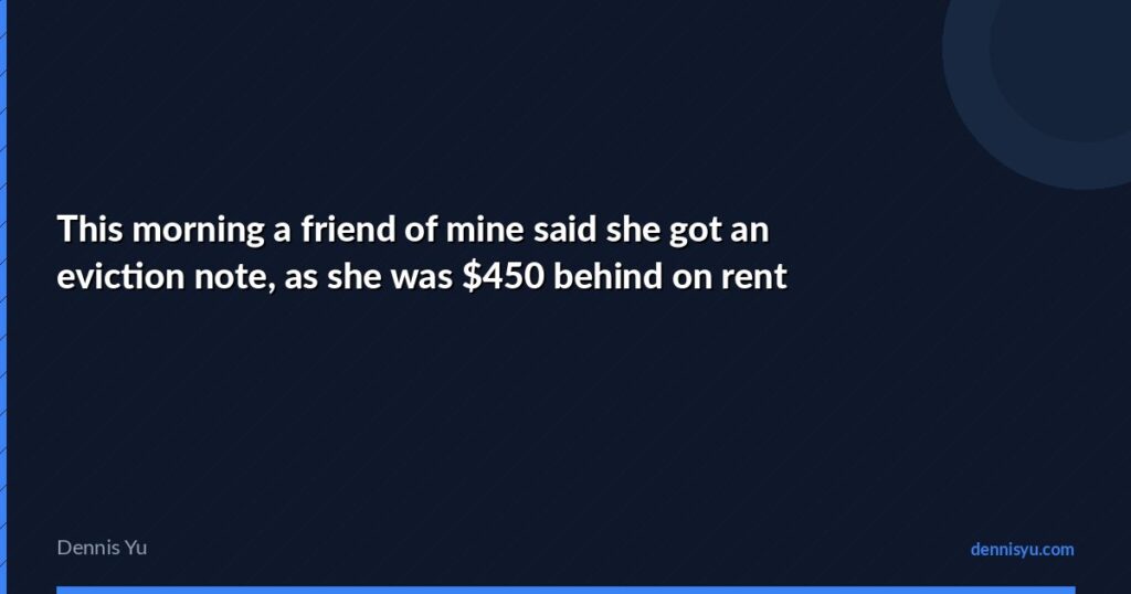 featured my friend got eviction note