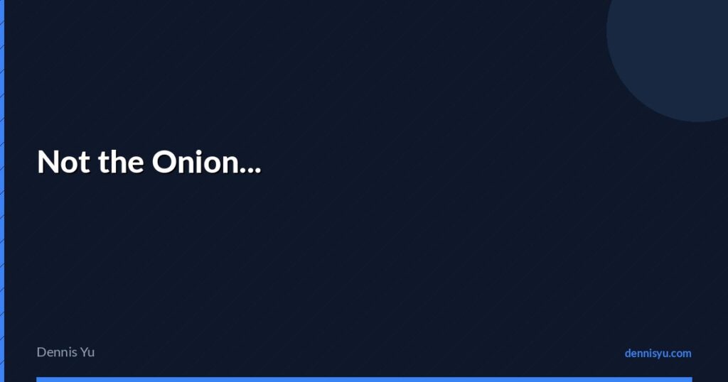 featured not the onion