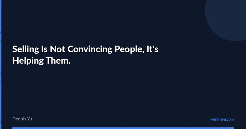 featured selling is not convincing people its helping them