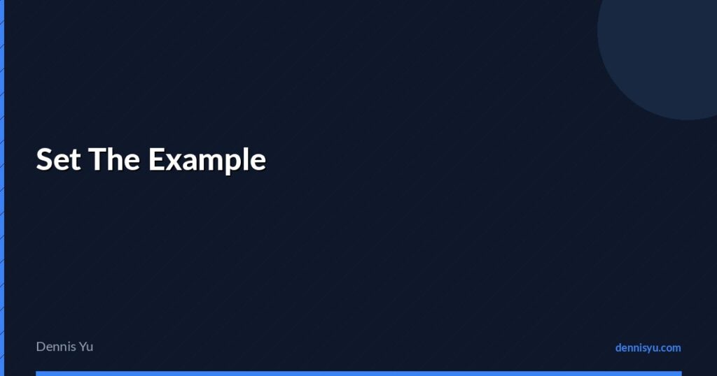 featured set the example