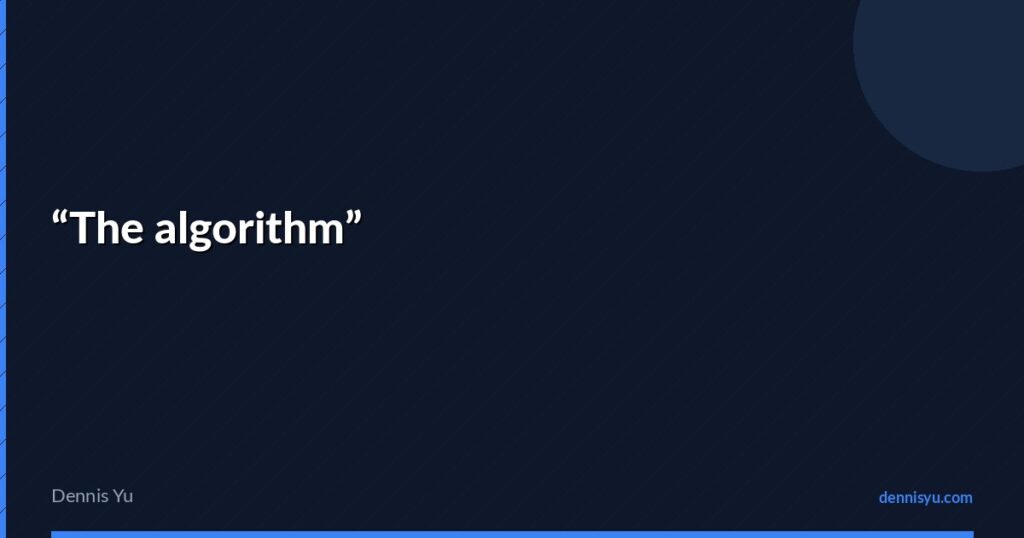 featured the algorithm