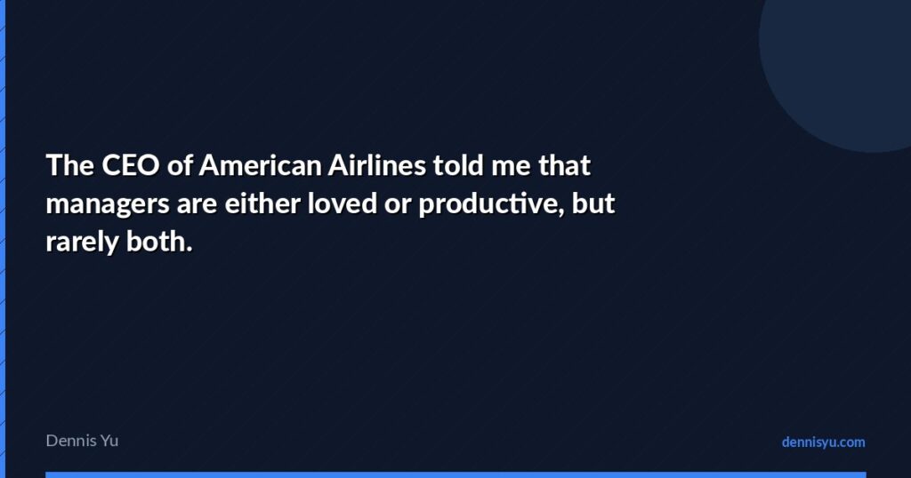 featured the ceo of american airlines told me that managers