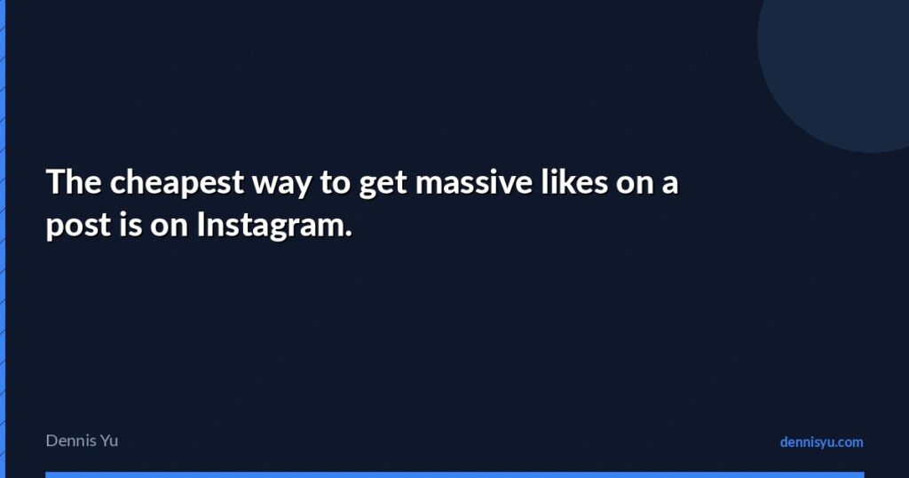 featured the cheapest way to get massive likes on a post is 1