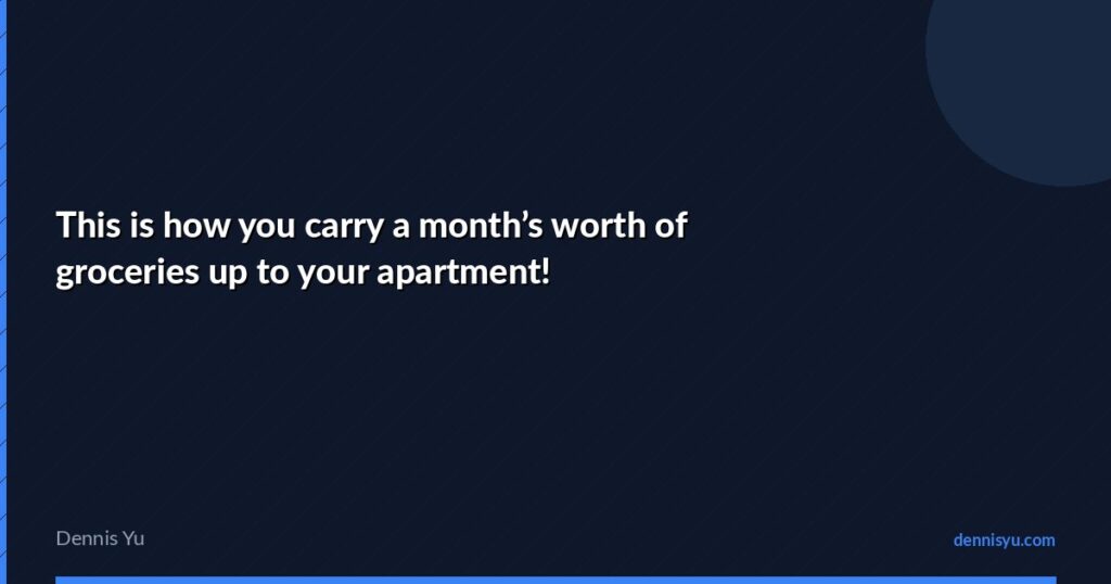 featured this is how you carry a months worth of groceries