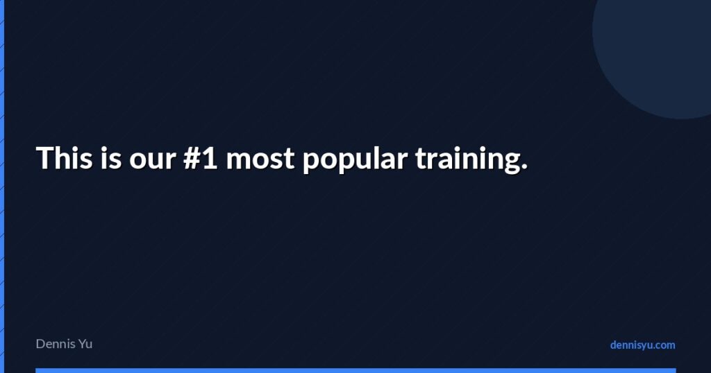 featured this is our 1 most popular training