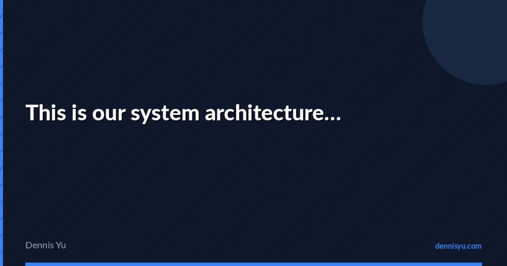 featured this is our system architecture