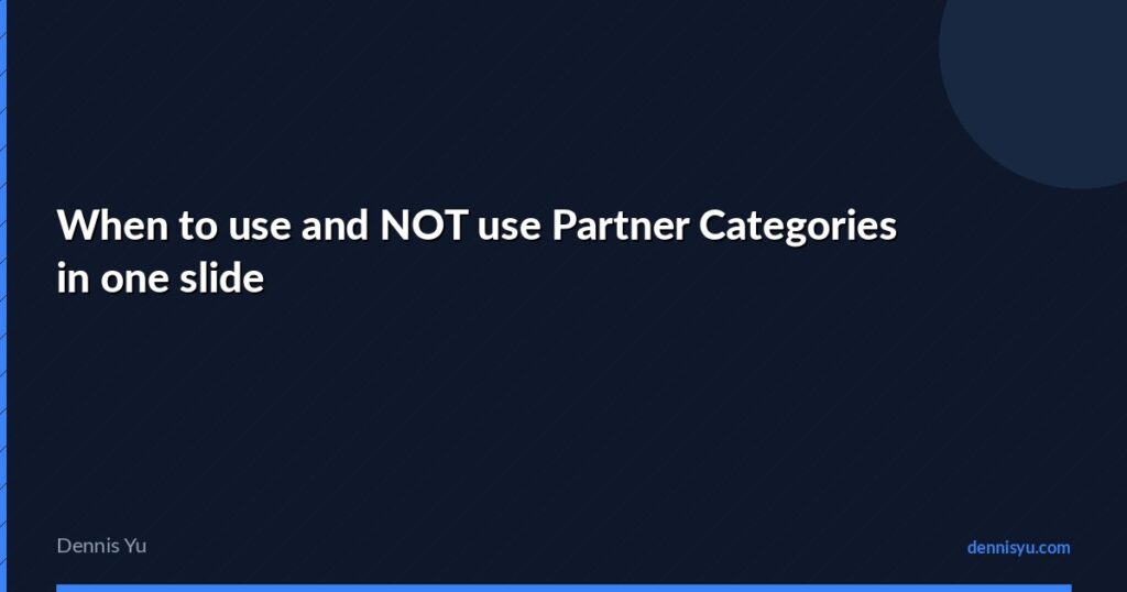 featured use use partner categories one slide