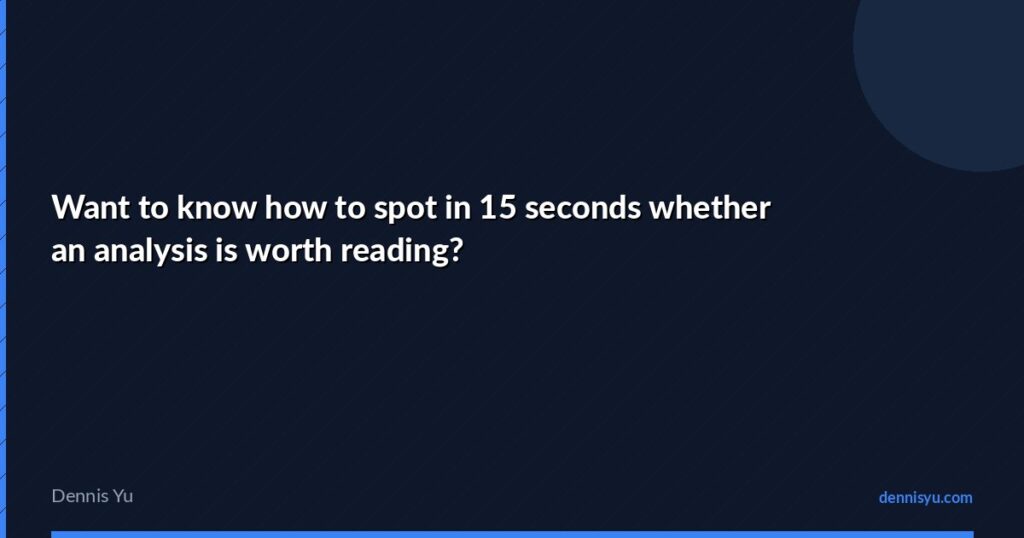 featured want to know how to spot in 15 seconds whether an