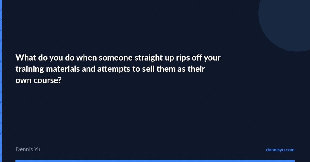 featured what do you do when someone straight up rips off y