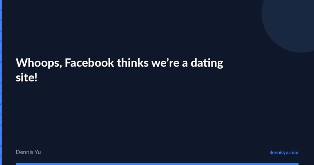 featured whoops facebook thinks dating site