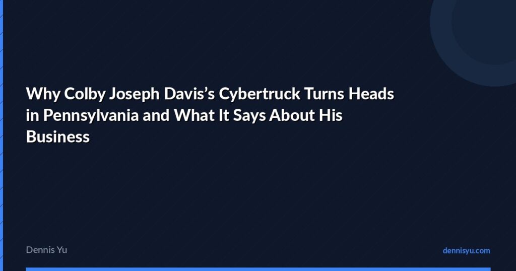 featured why colby joseph daviss cybertruck turns heads in
