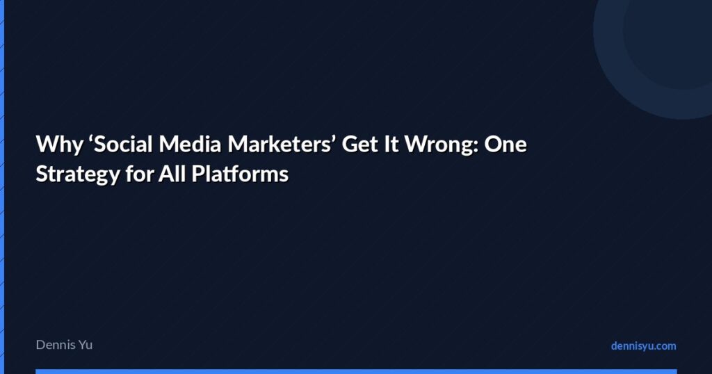 featured why social media marketers get it wrong one strate