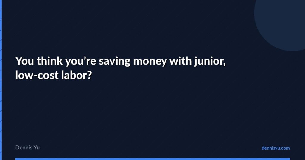 featured you think youre saving money with junior low cost