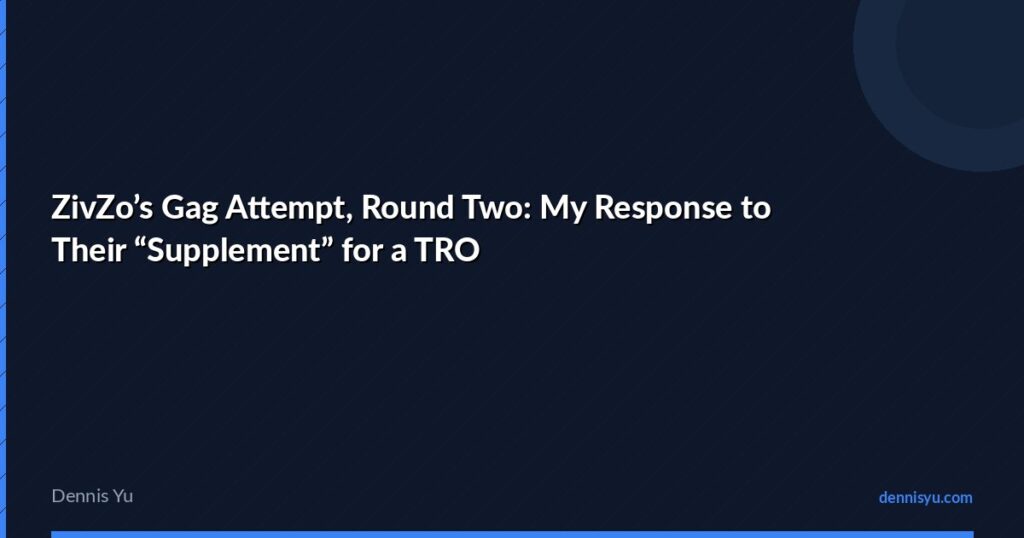 featured zivzos gag attempt round two my response to their