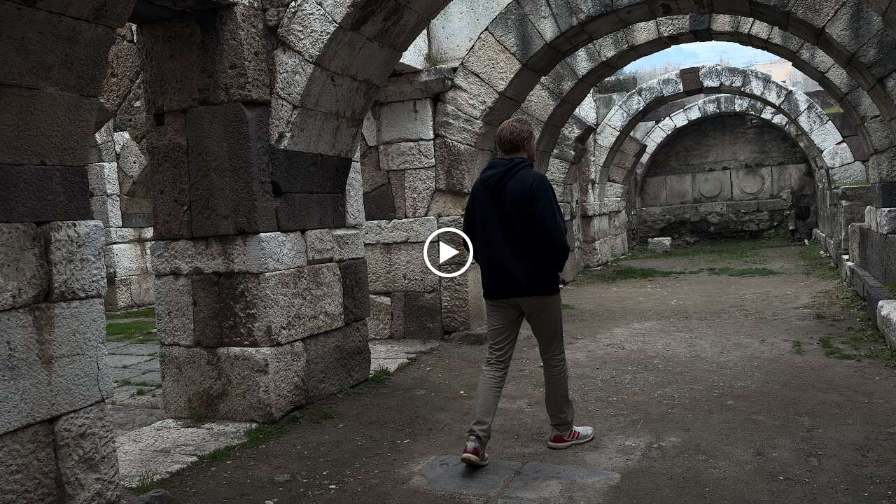 Walk Where the Apostles Walked: 23 Days Through Turkey's Biblical Sites 5 Barrel-vaulted stone arches at the ancient agora of Smyrna in Izmir Turkey