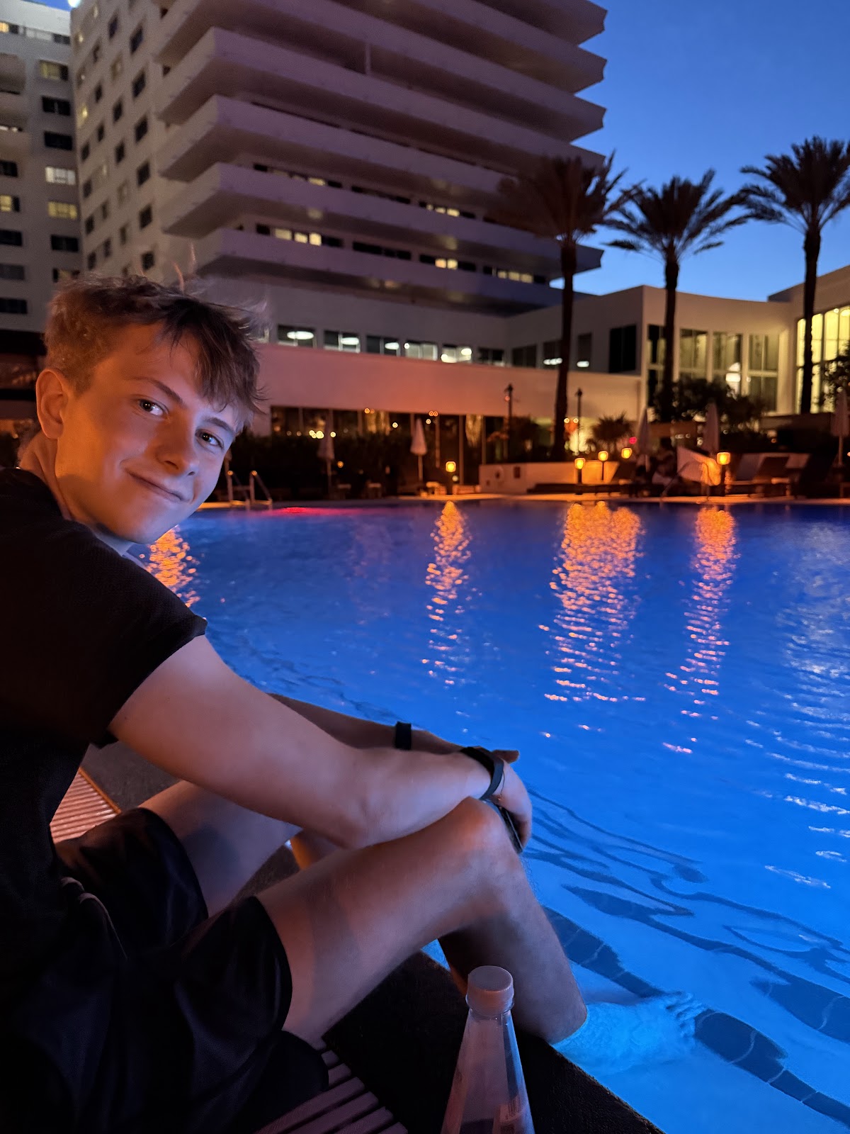 Jack Wendt at the Eden Roc pool, Miami Beach, the evening of the Pure Green Growth Summit — June 14, 2025