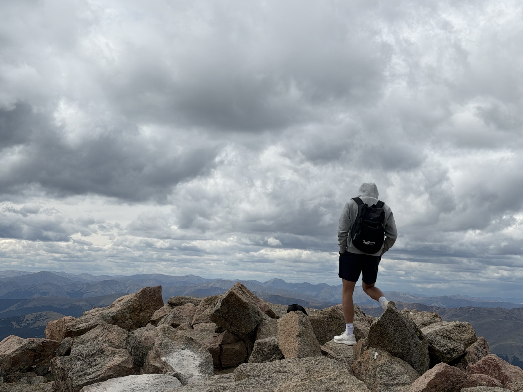 From the summit of Mt Bierstadt, 29 August 2026, looking across the Front Range