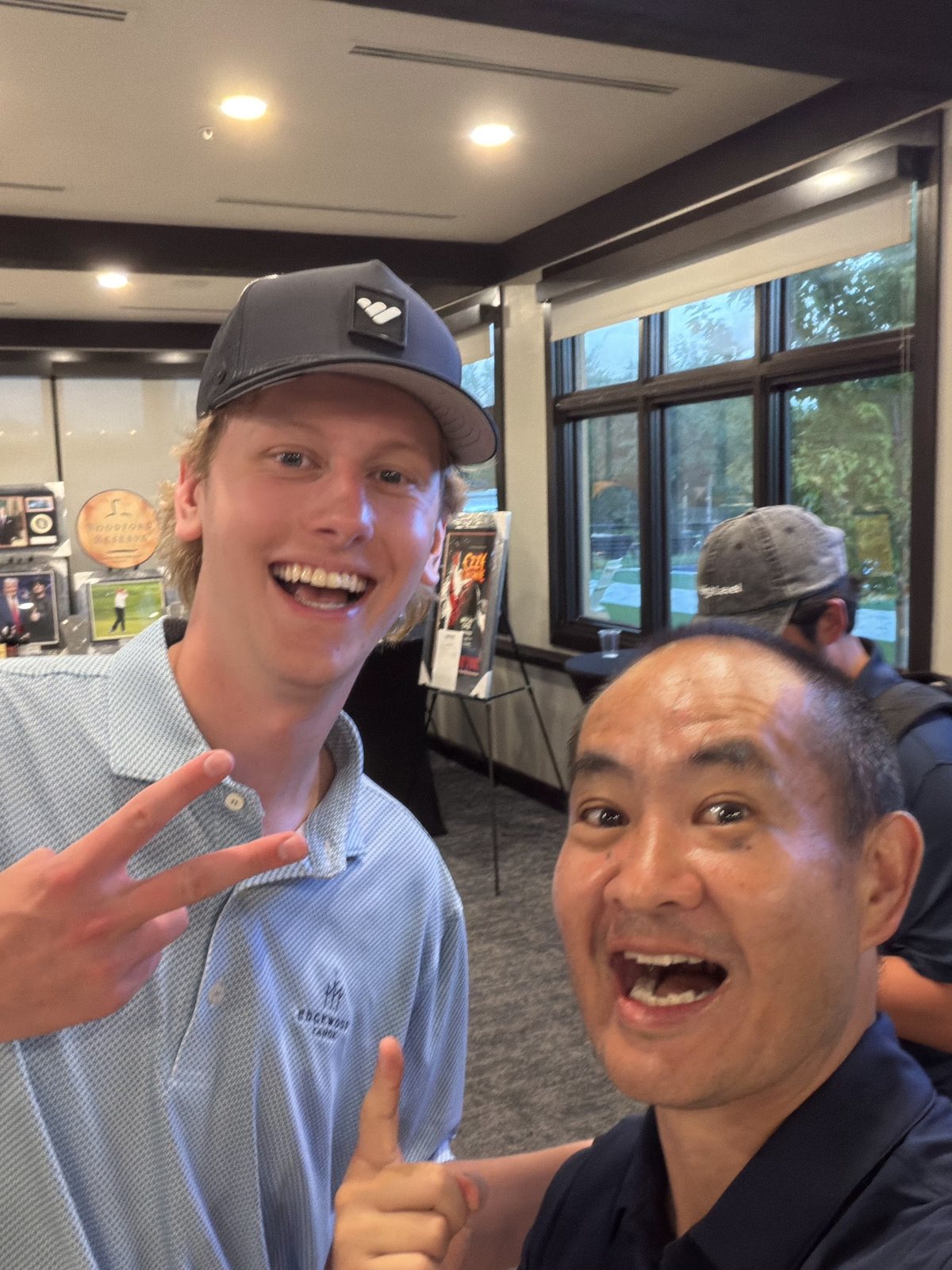 Dennis Yu with Aden Trano of Whop at the Sphere Rocket Open