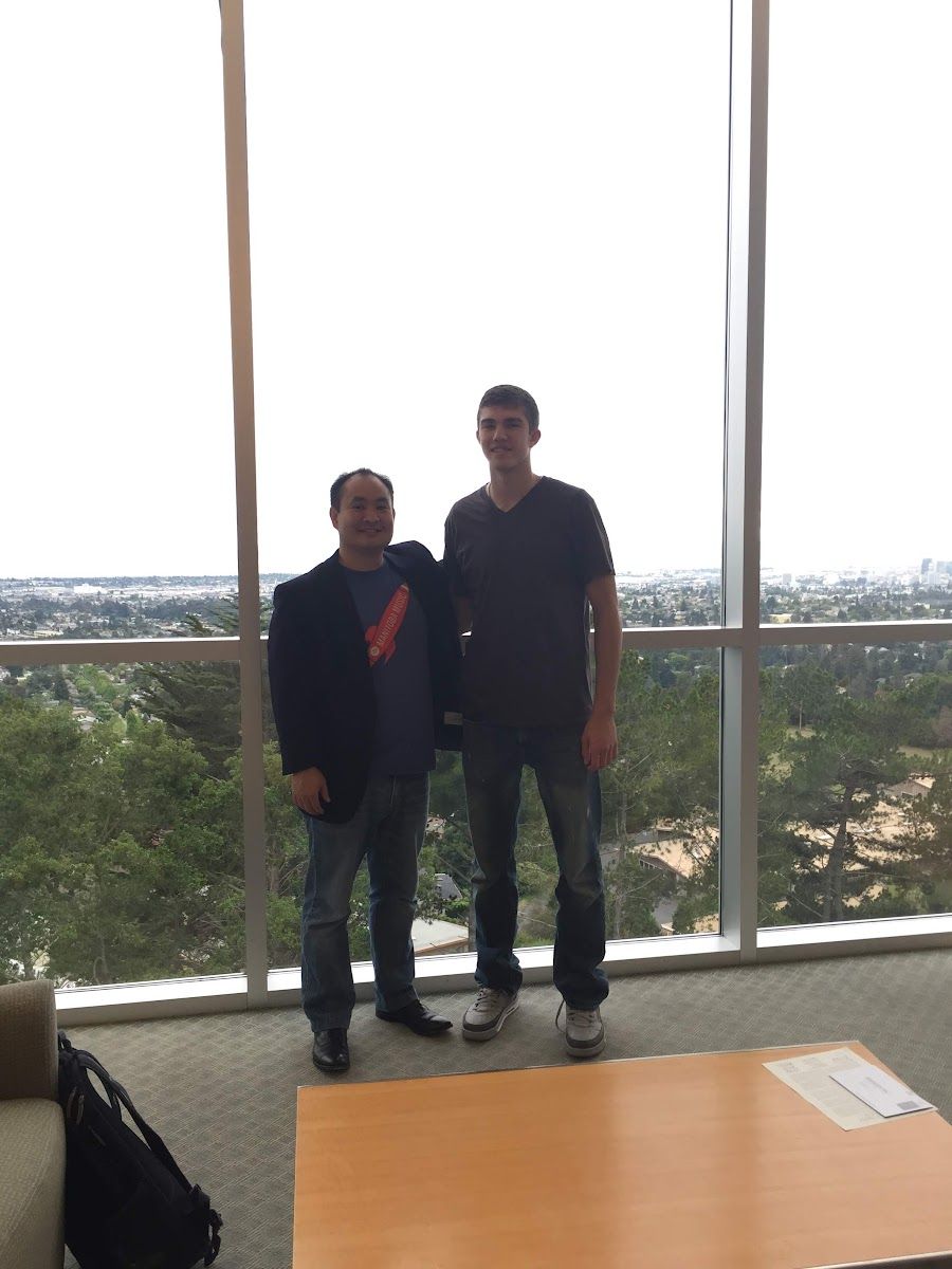 Dennis Yu with Aarun Rumbaugh