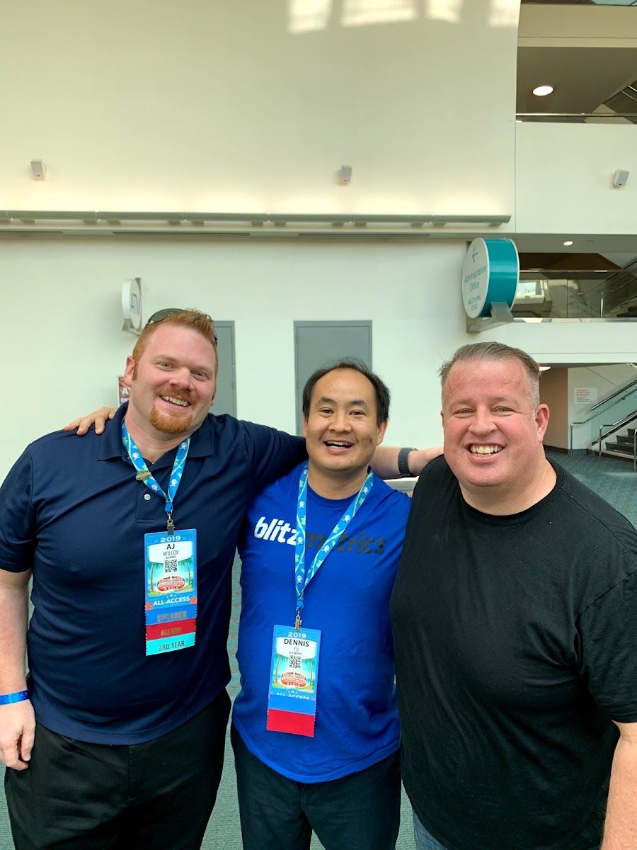 Dennis Yu with AJ Wilcox