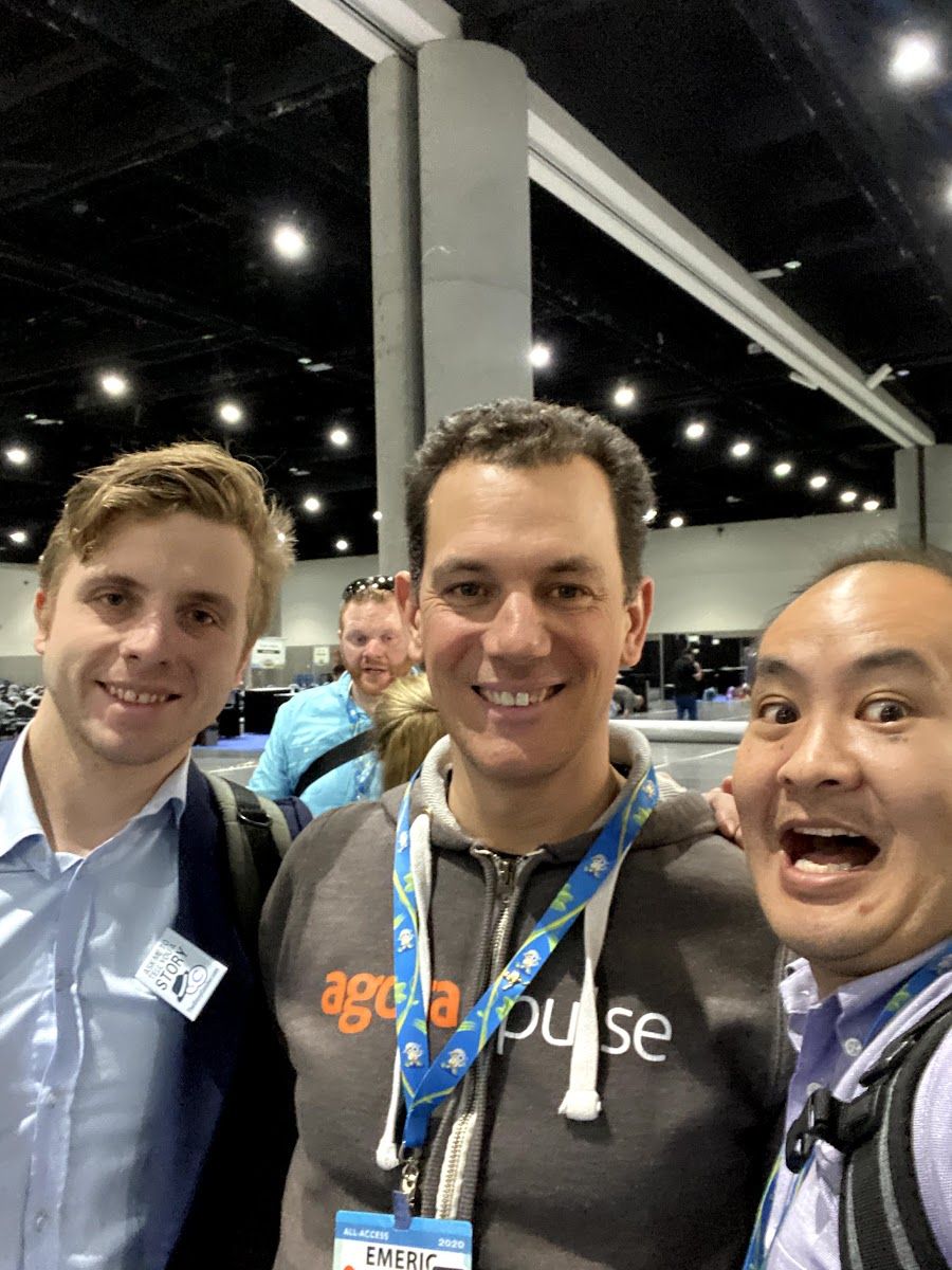 Dennis Yu with AJ Wilcox