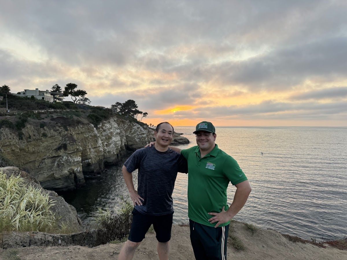 Dennis Yu with Anthony Hilb