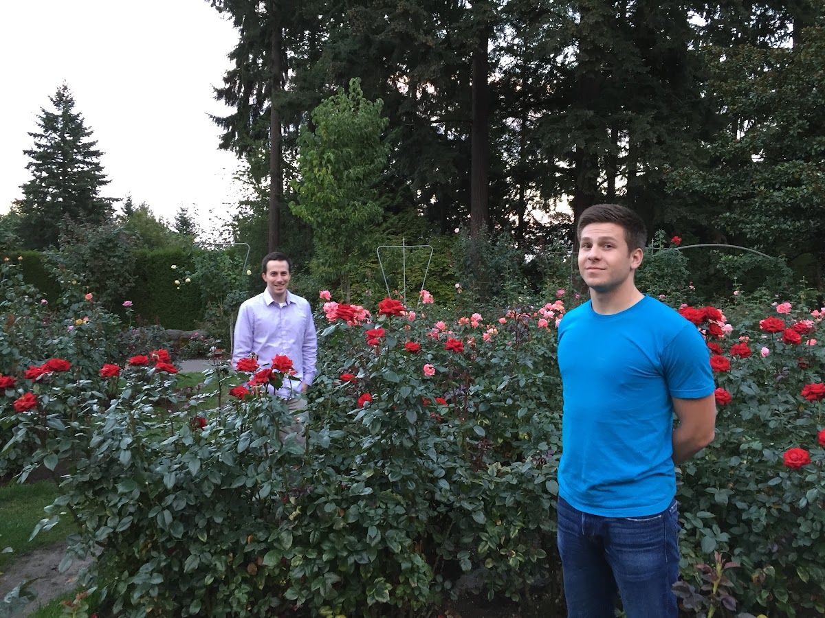 Dennis Yu with Austin Stierler
