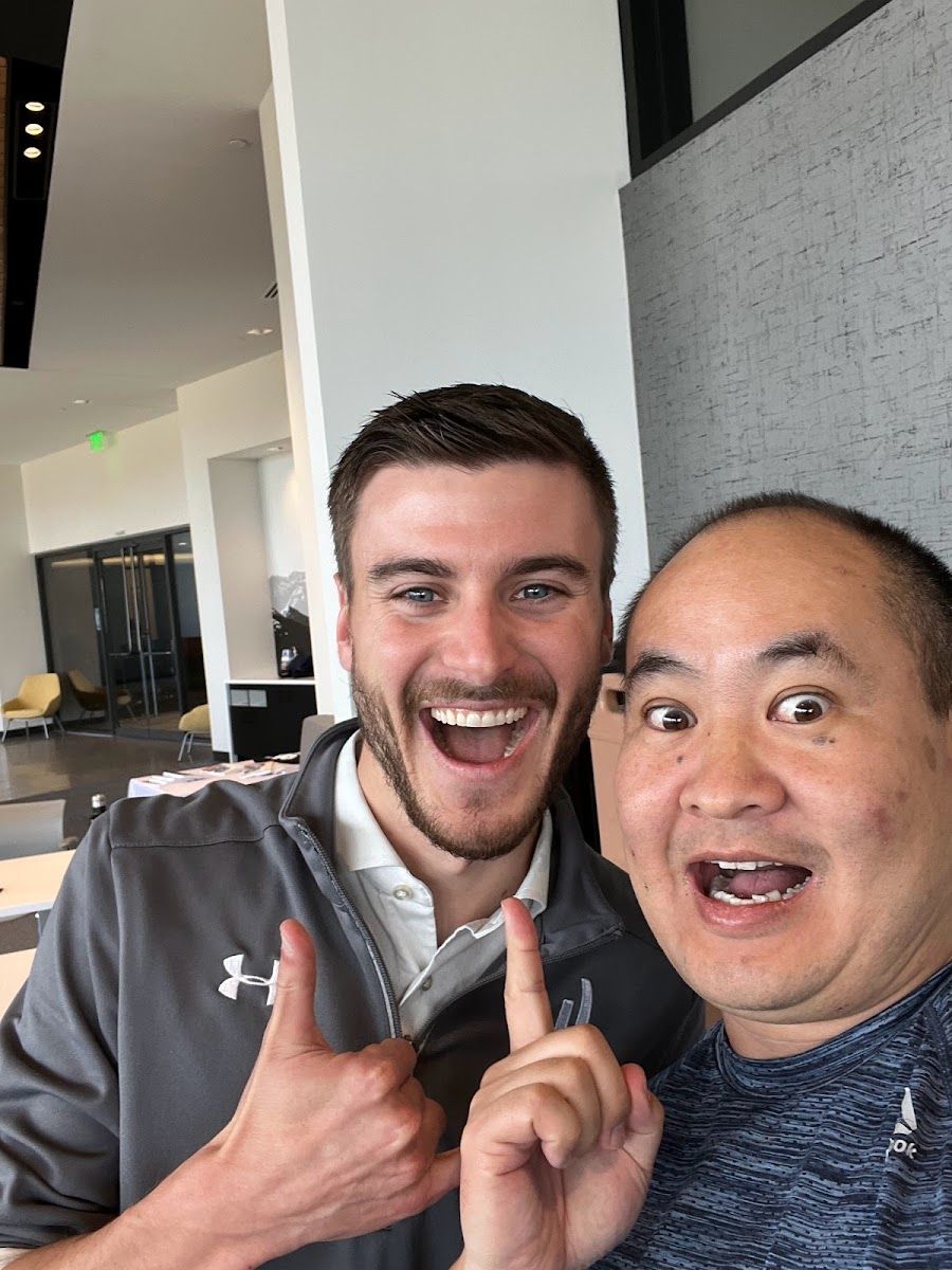 Dennis Yu with Caleb Guilliams
