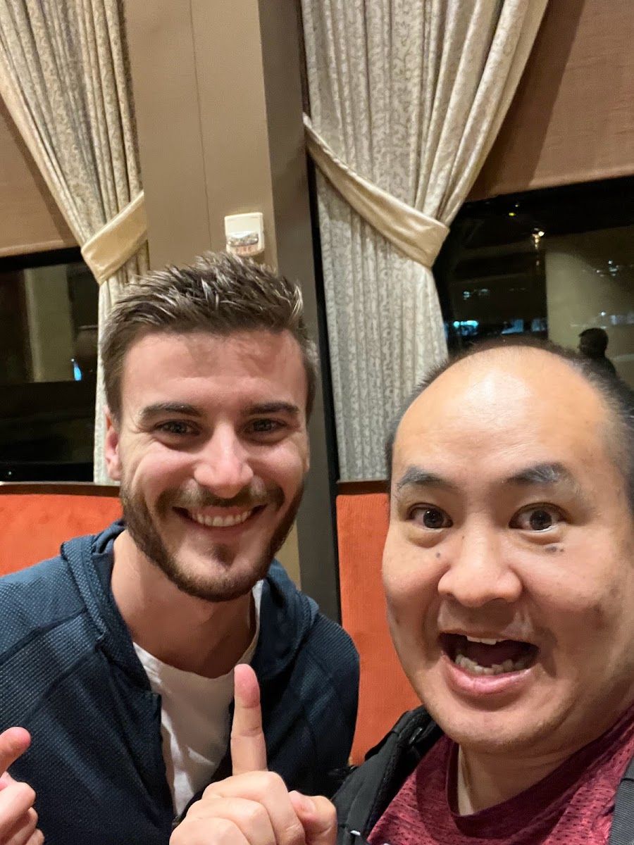 Dennis Yu with Caleb Guilliams