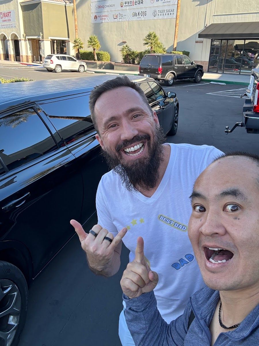 Dennis Yu with Damon Burton