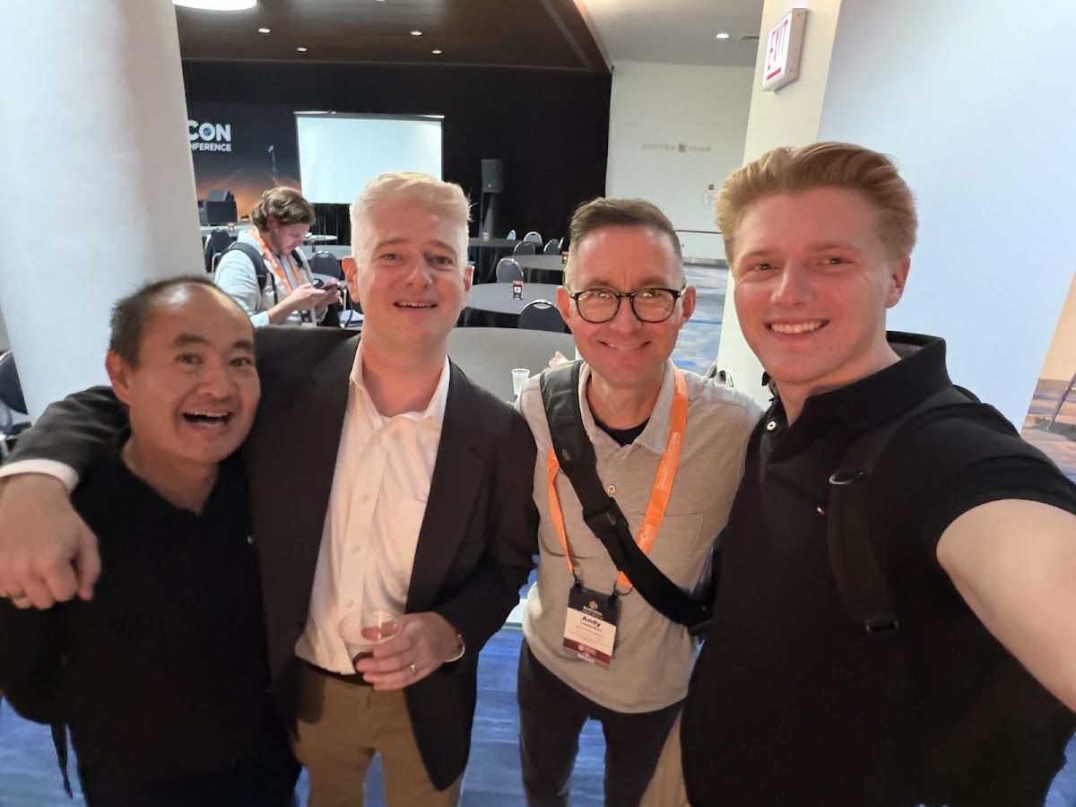 Dennis Yu with Dan Leibrandt